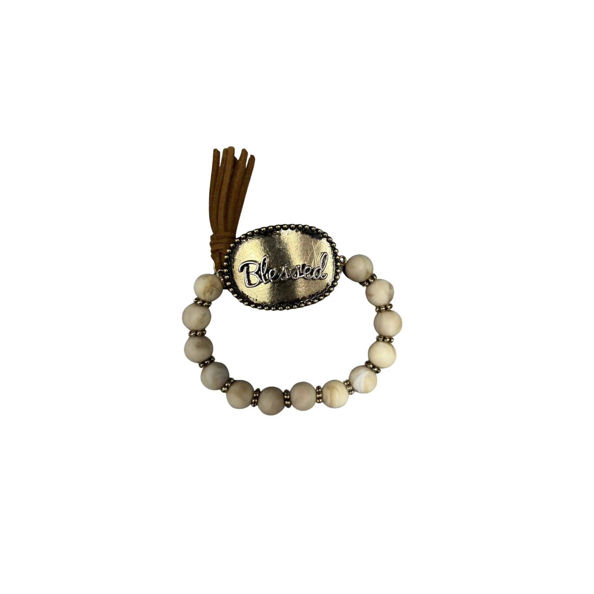 Blessed Or Faith Bead Bracelet