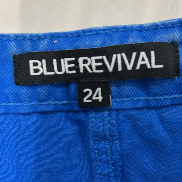 Blue Revival Denim Jean Shorts 24