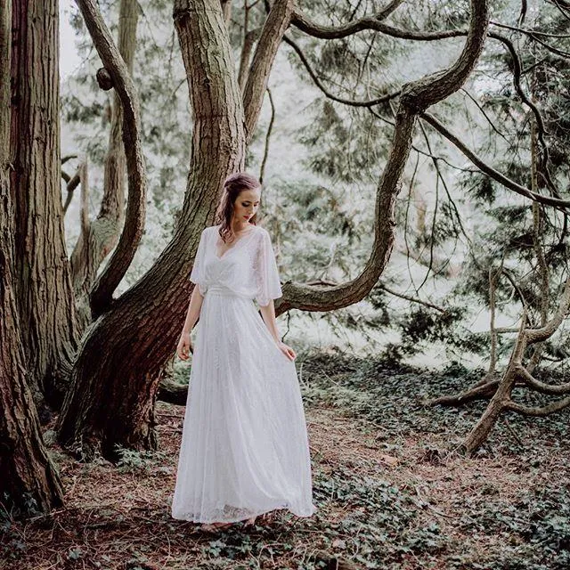 Boho Wedding Dress #1417