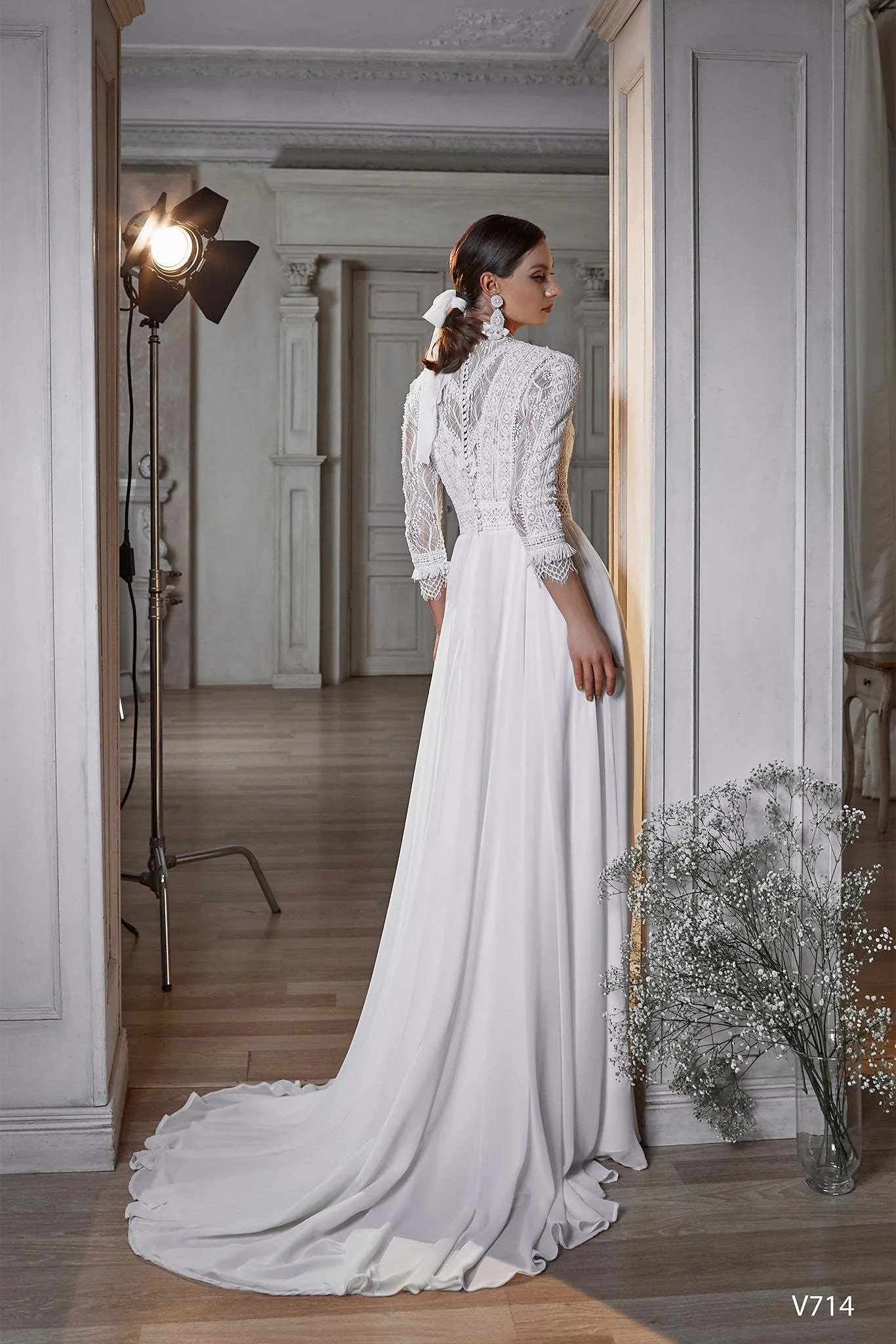 Boho wedding dress with sleeves | Wedding wear clothes | KatrinFAVOR
