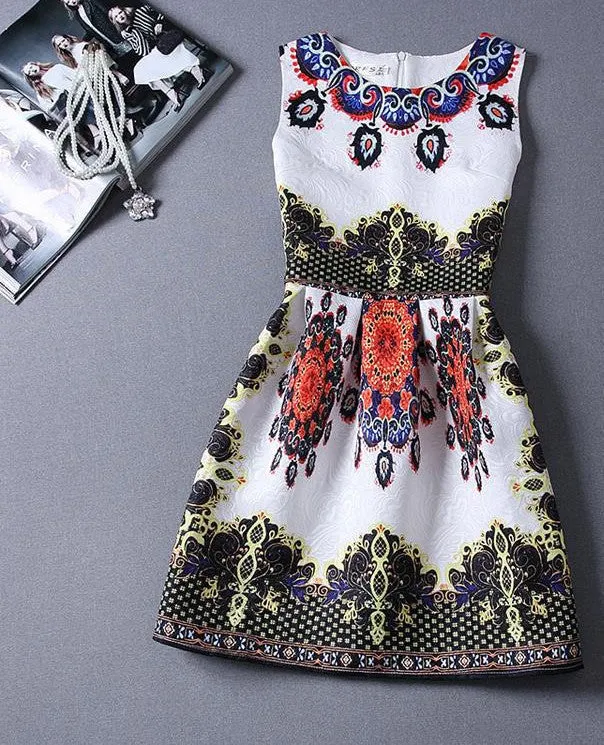 Bottoming Dresses Women Summer Style Dress Vintage Party vestidos Plus Size Female Maxi Boho Clothing Bodycon Robe