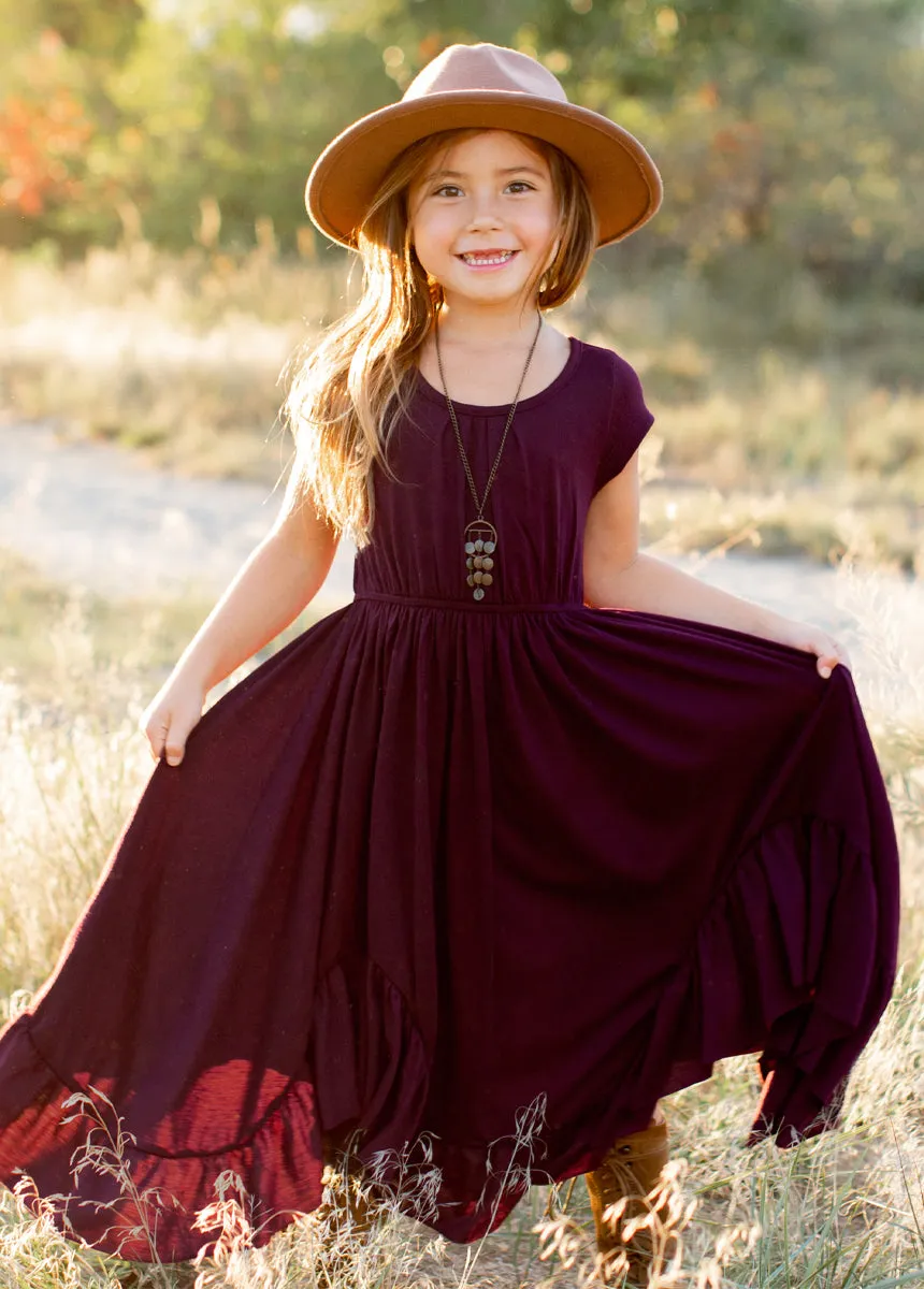Braelyn Dress in Deep Plum