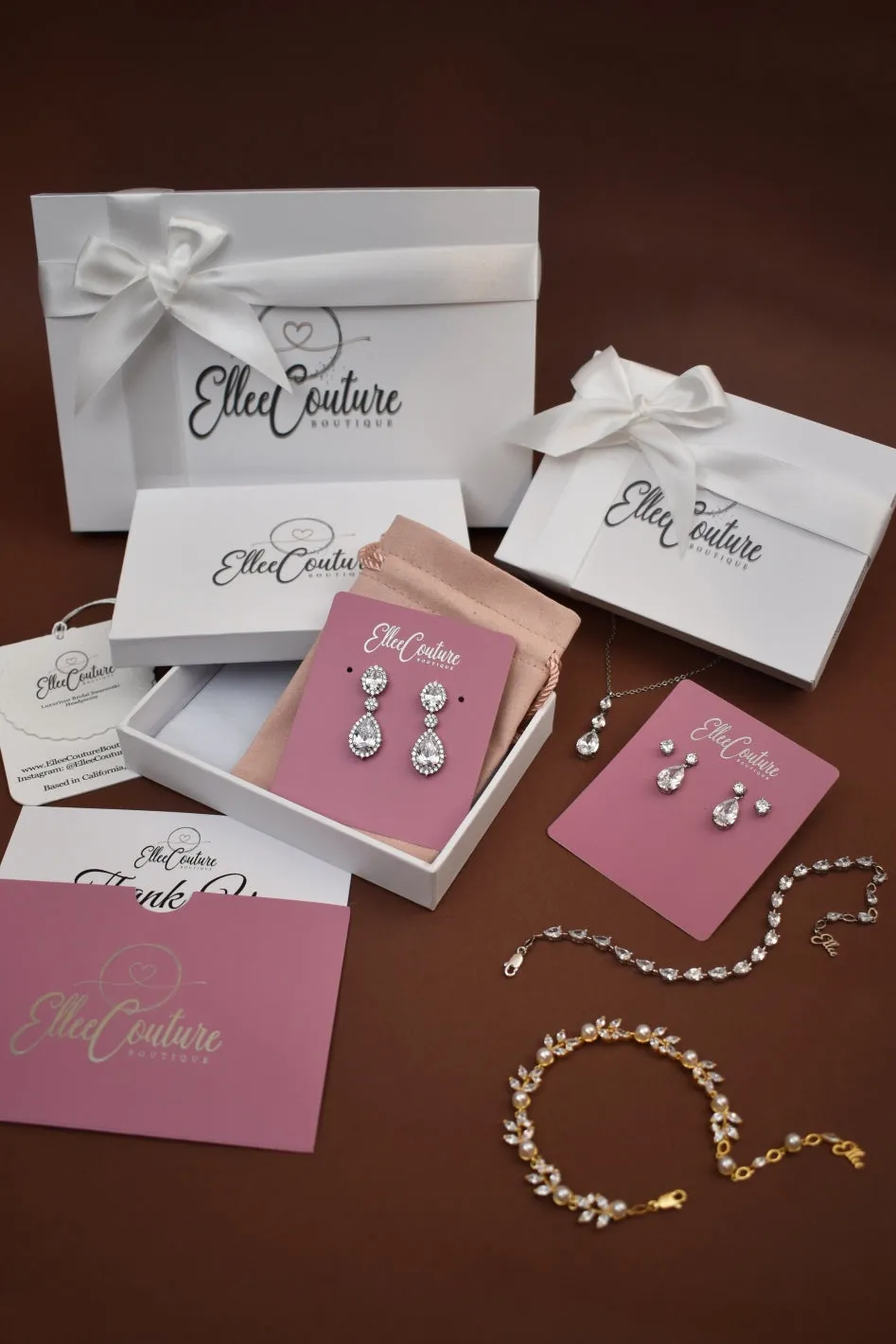 BROOKE Simulated Diamond Drop Earrings