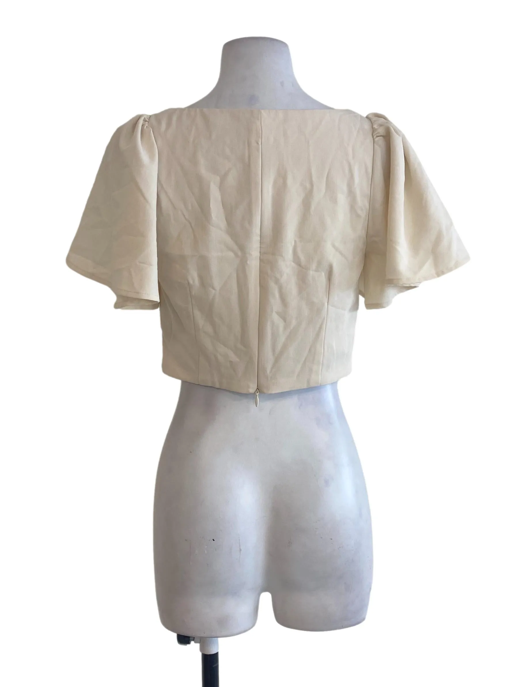 Buttermilk Puffy Sleeve Top