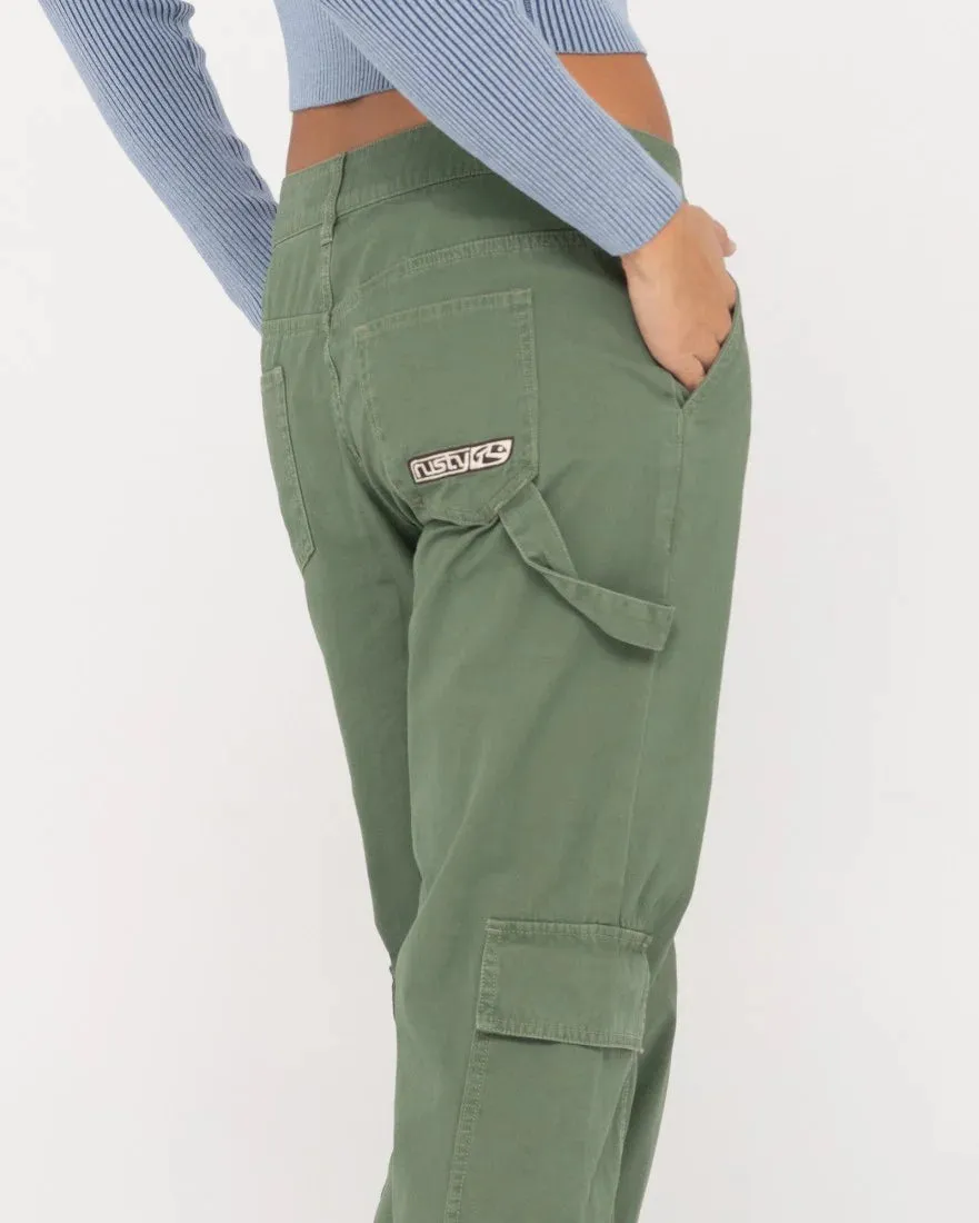 Cade Low Straight Canvas Cargo Pants