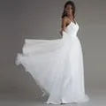 Candice Clark Lace Appliques Bridal Mermaid Wedding Gown