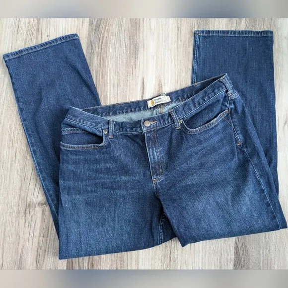 Carhartt Women's Original Fit Straight Leg Blaine Jeans 18 Regular
