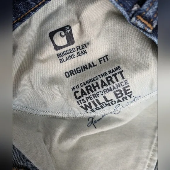 Carhartt Women's Original Fit Straight Leg Blaine Jeans 18 Regular