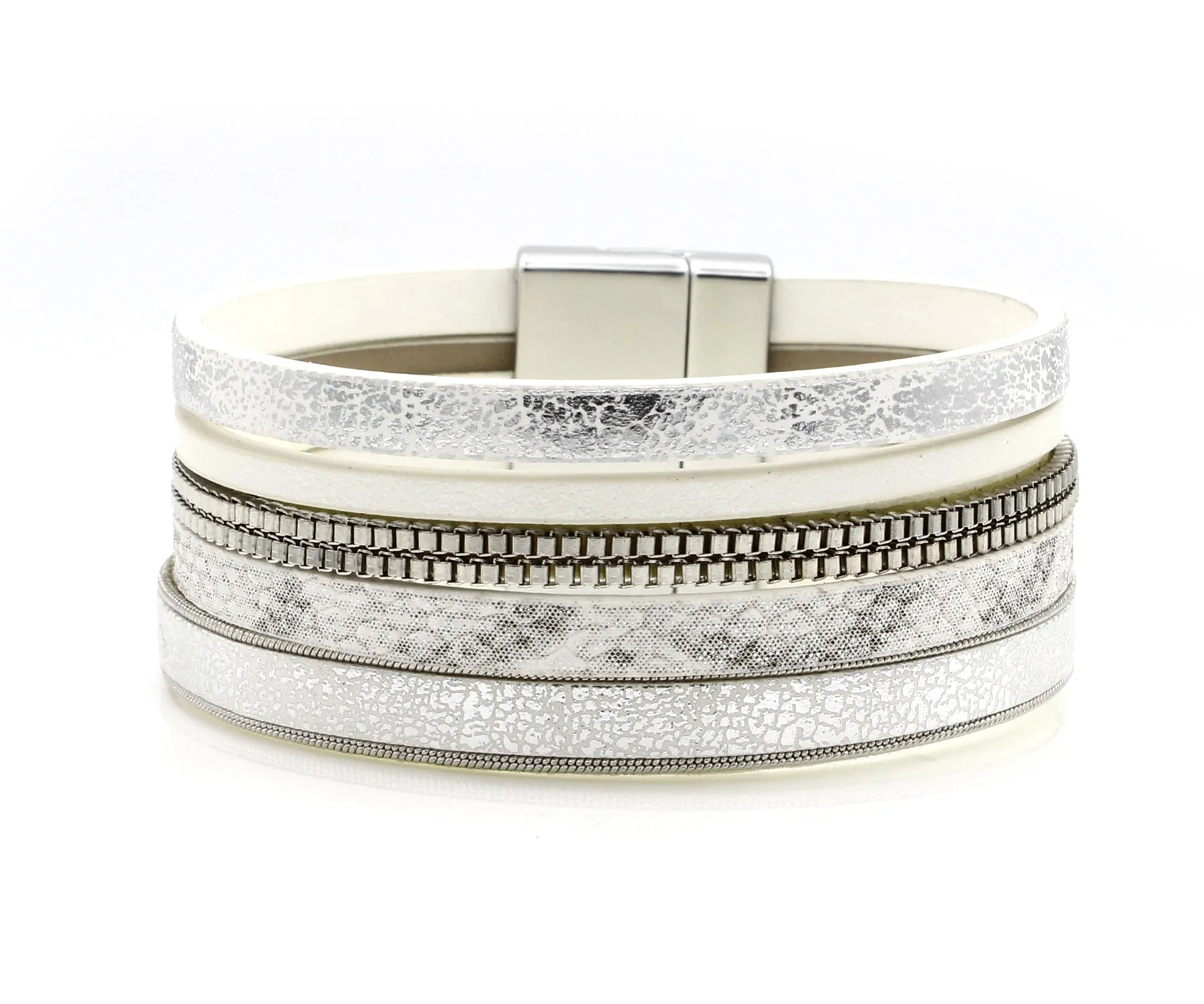 Casual Chains Matte White Bracelet