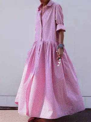 Cecil - Checked dress