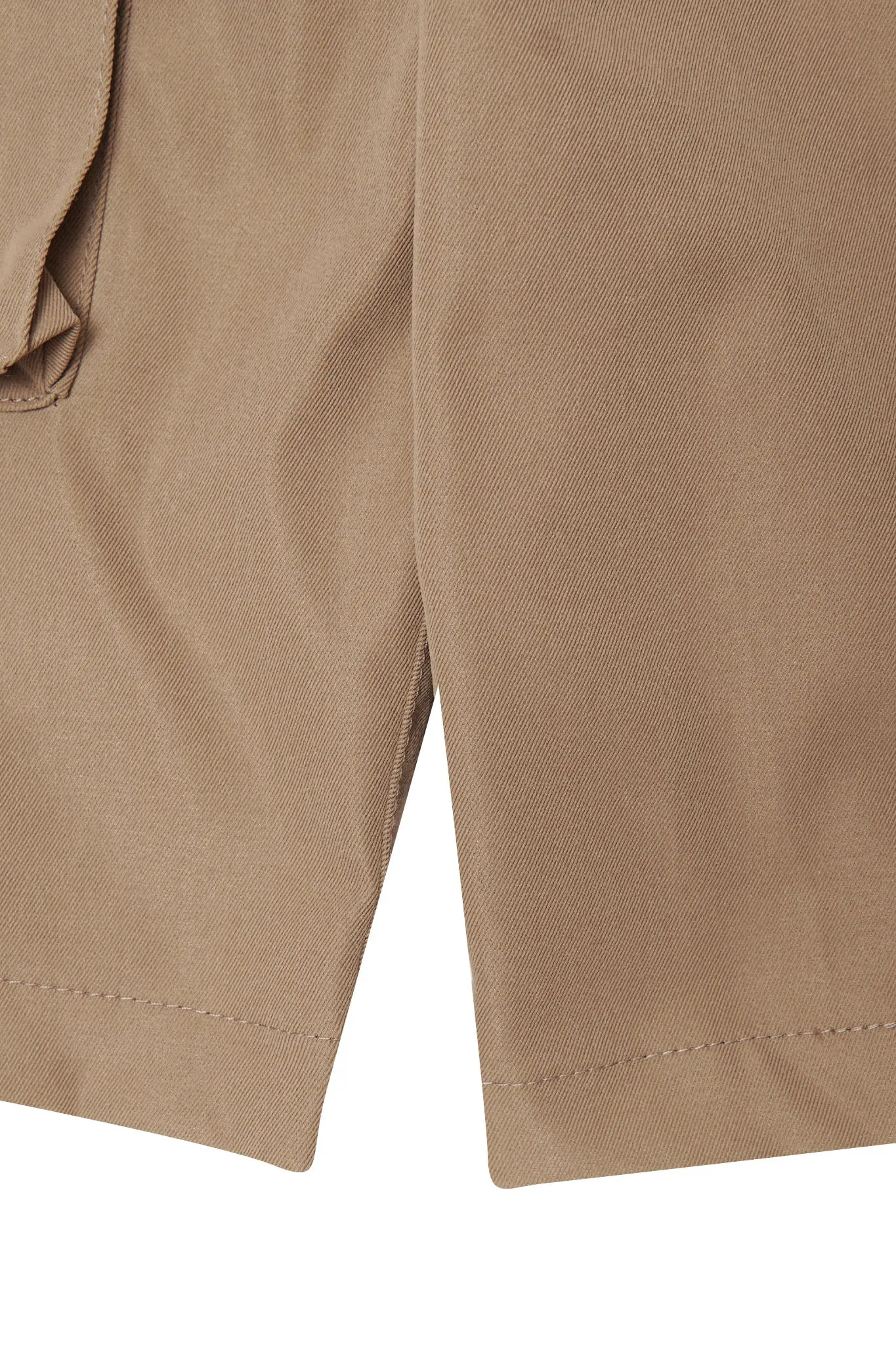 CHAMPAGNE 7 POCKET TWILL SHORTS