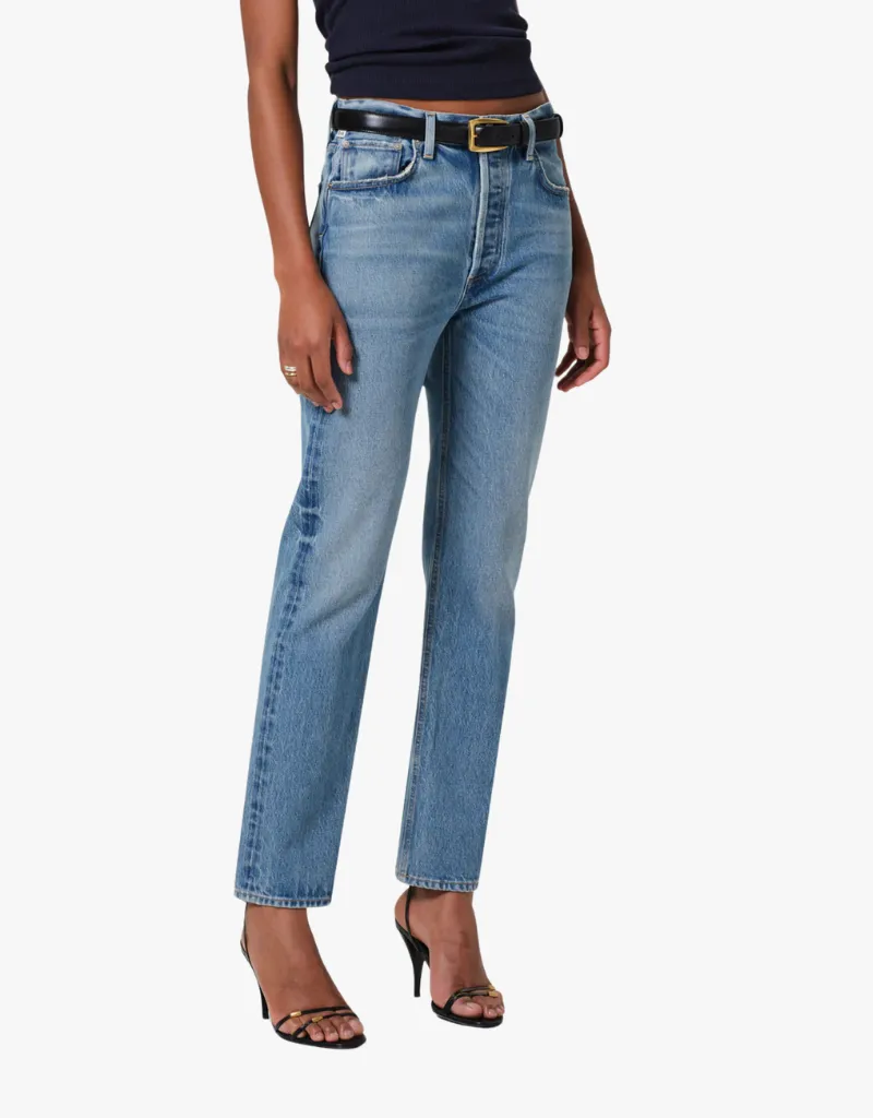 Citizens of Humanity Blaine High-Rise Straight Jeans in Perri
