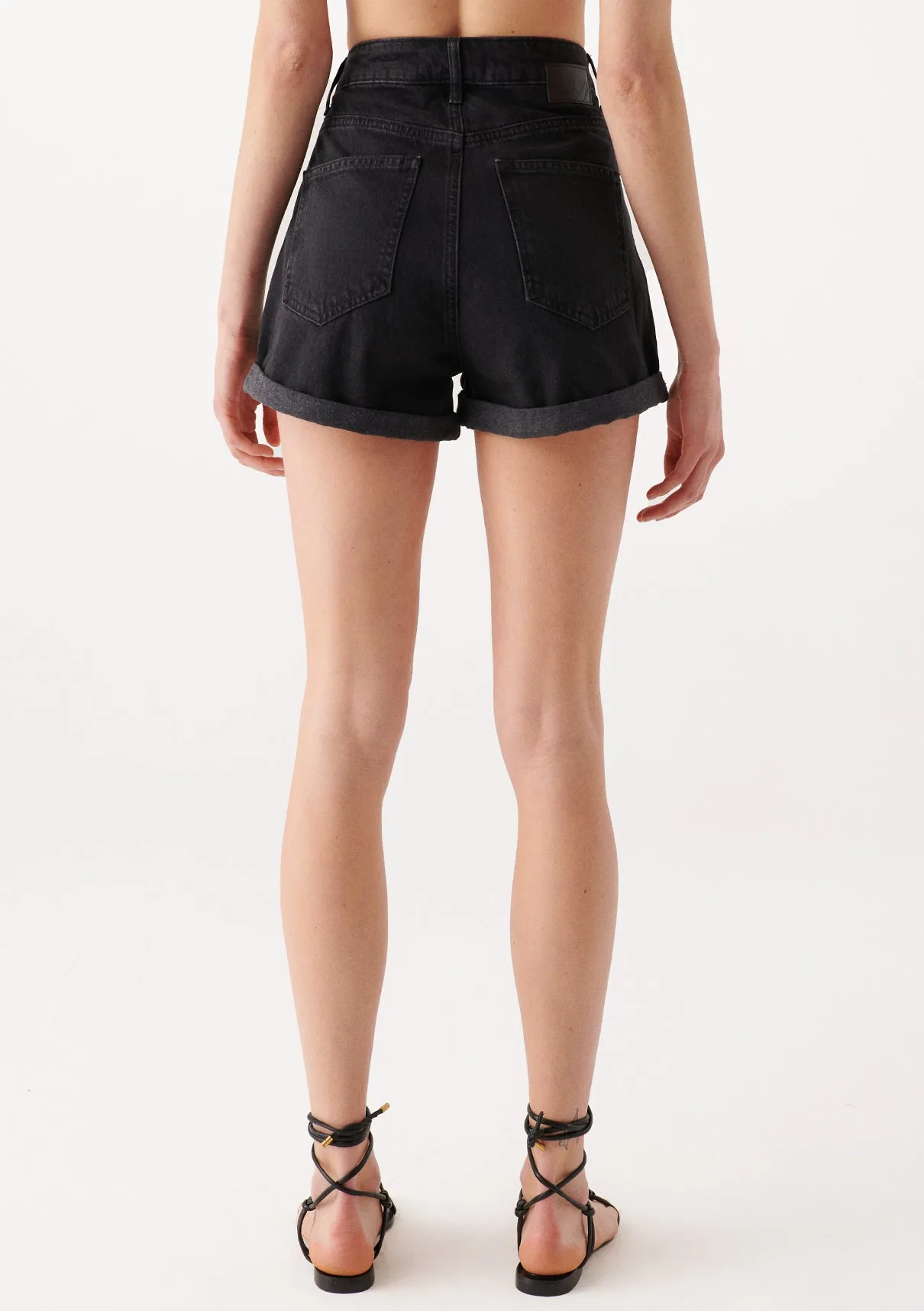 Clara Deep Smoke Denim Jean Shorts