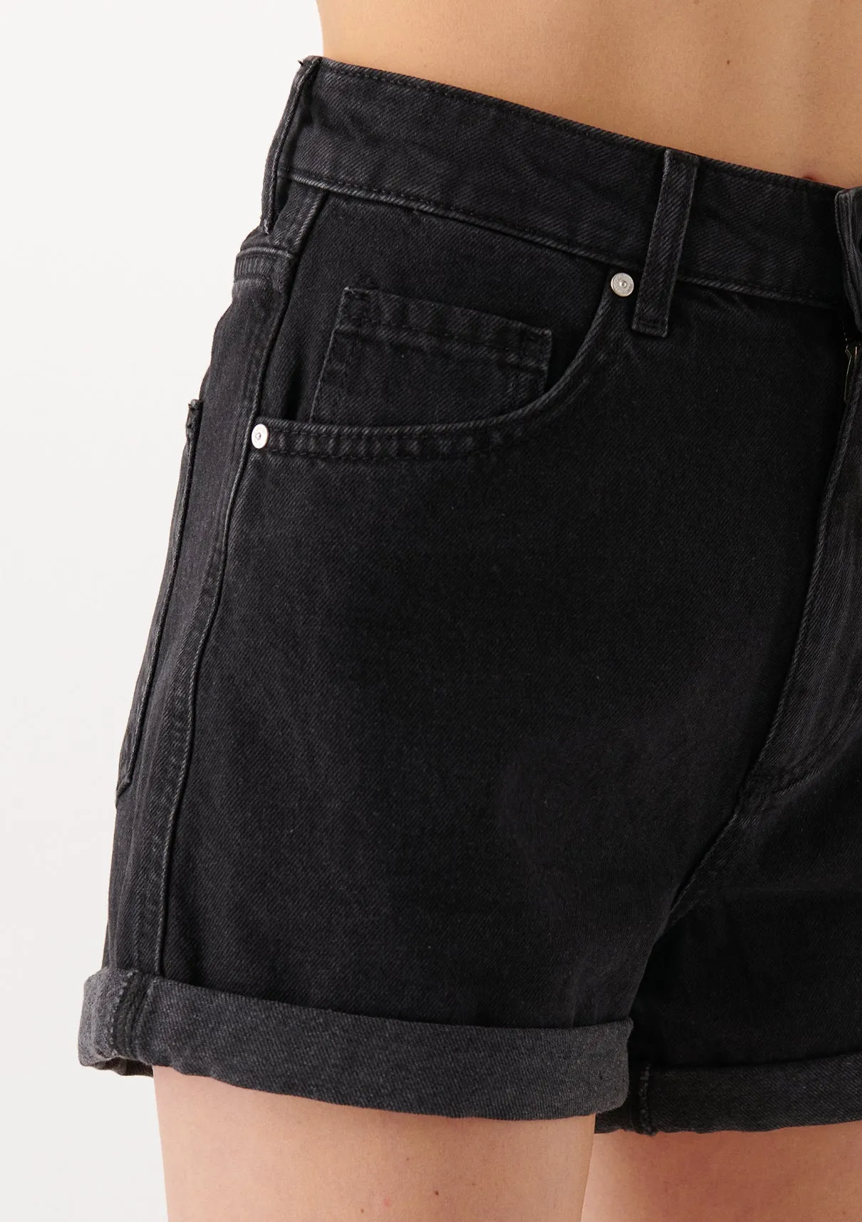 Clara Deep Smoke Denim Jean Shorts