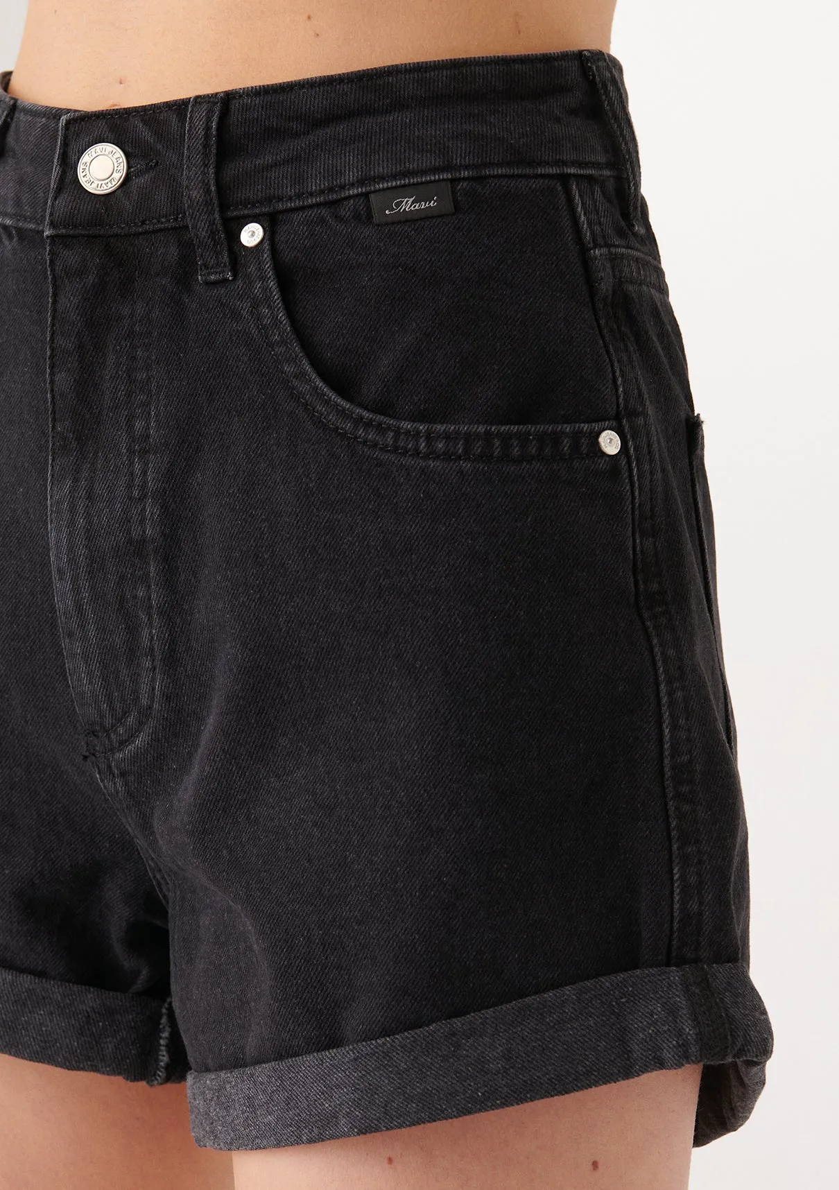 Clara Deep Smoke Denim Jean Shorts