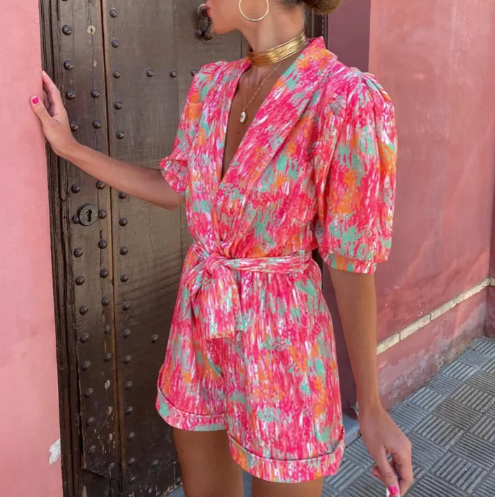 Clarissa - Trendy V-Neck Jumpsuit
