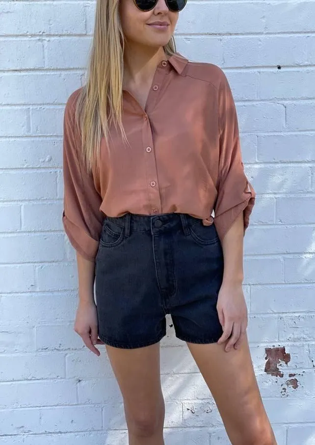 Country Denim Jimmy Shorts - Charcoal