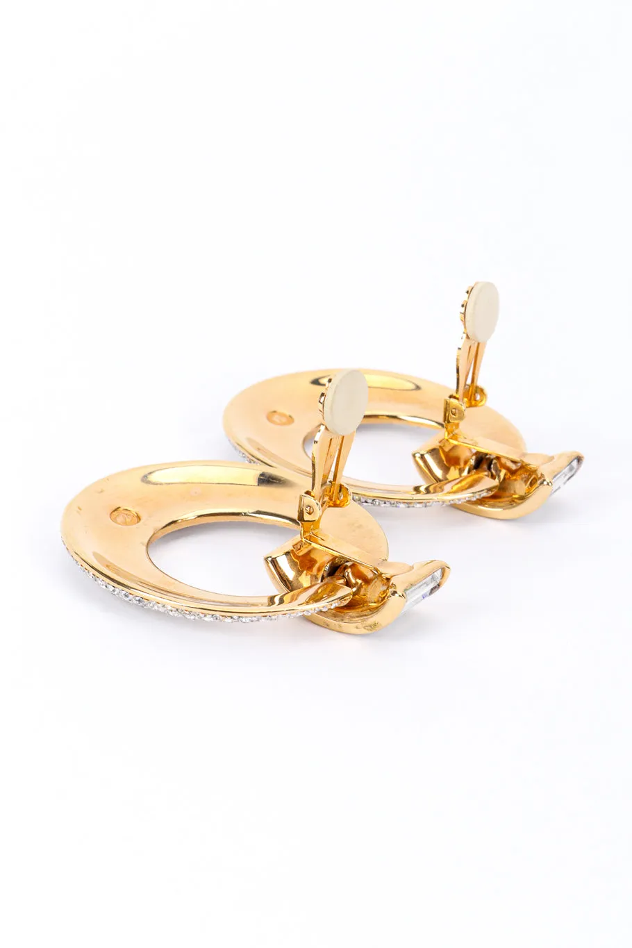Crystal Hoop Drop Earrings