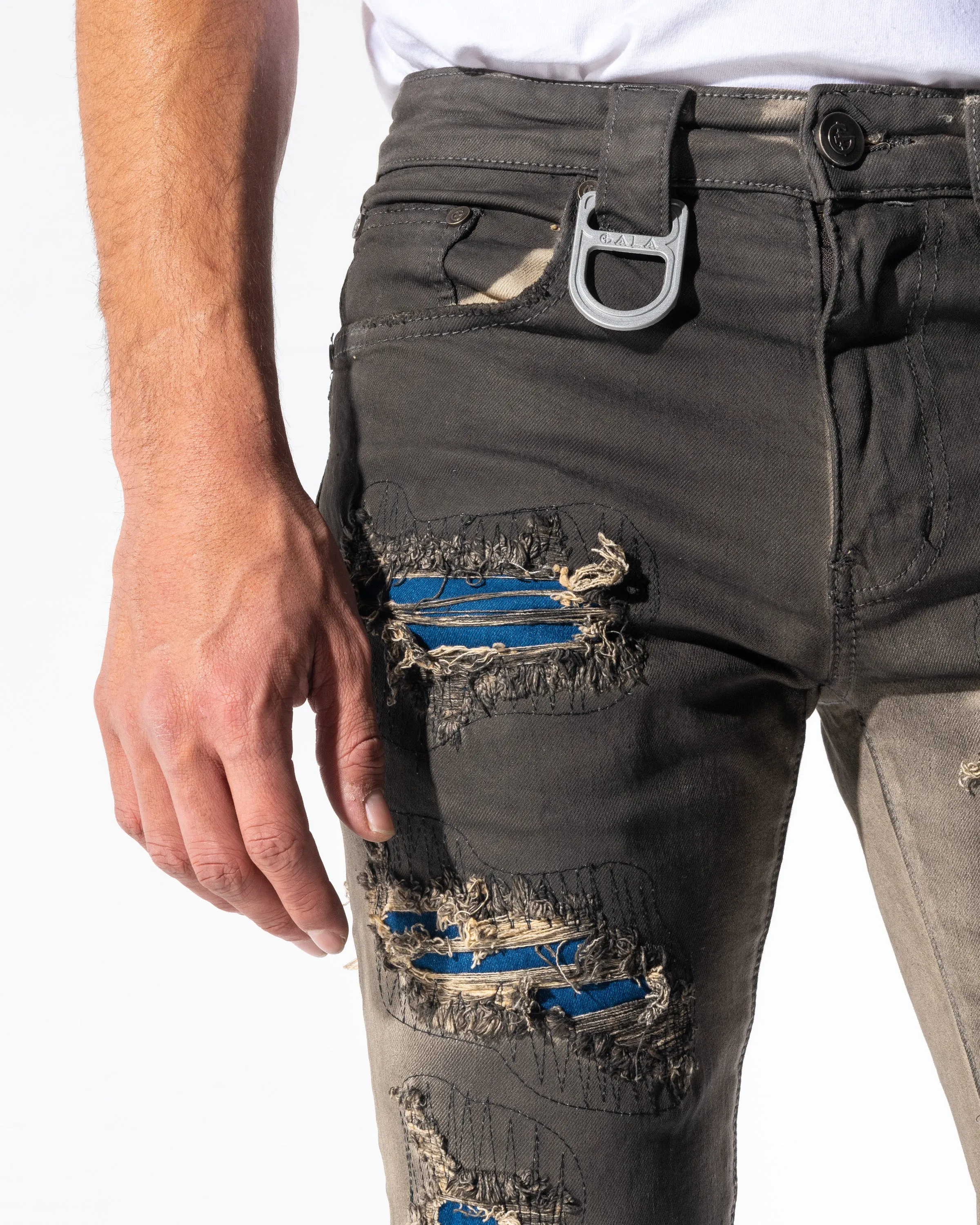 DANTE DENIM (OIL OMBRE/RIP N REPAIR)