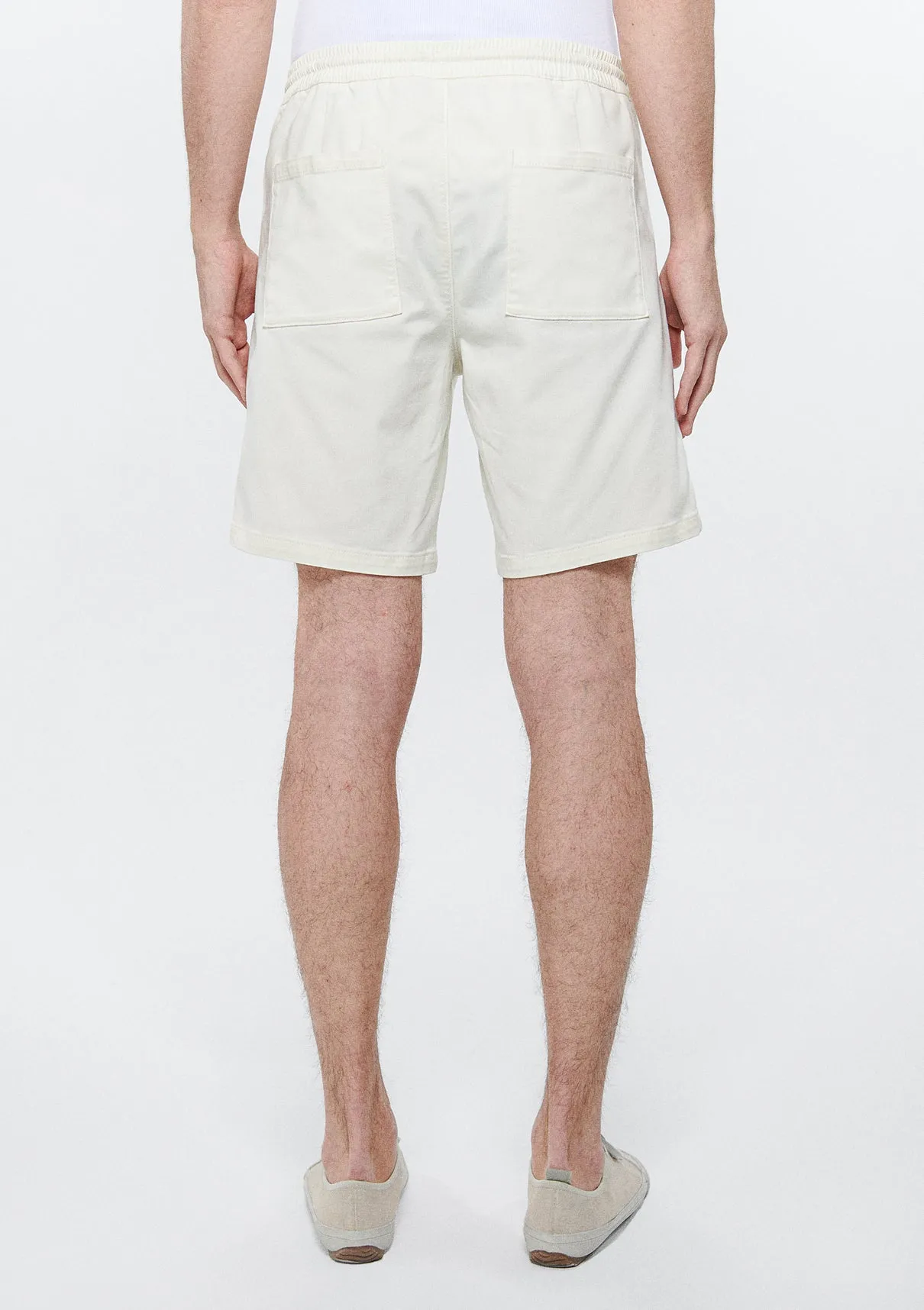 Dayton Off White Denim Jean Shorts