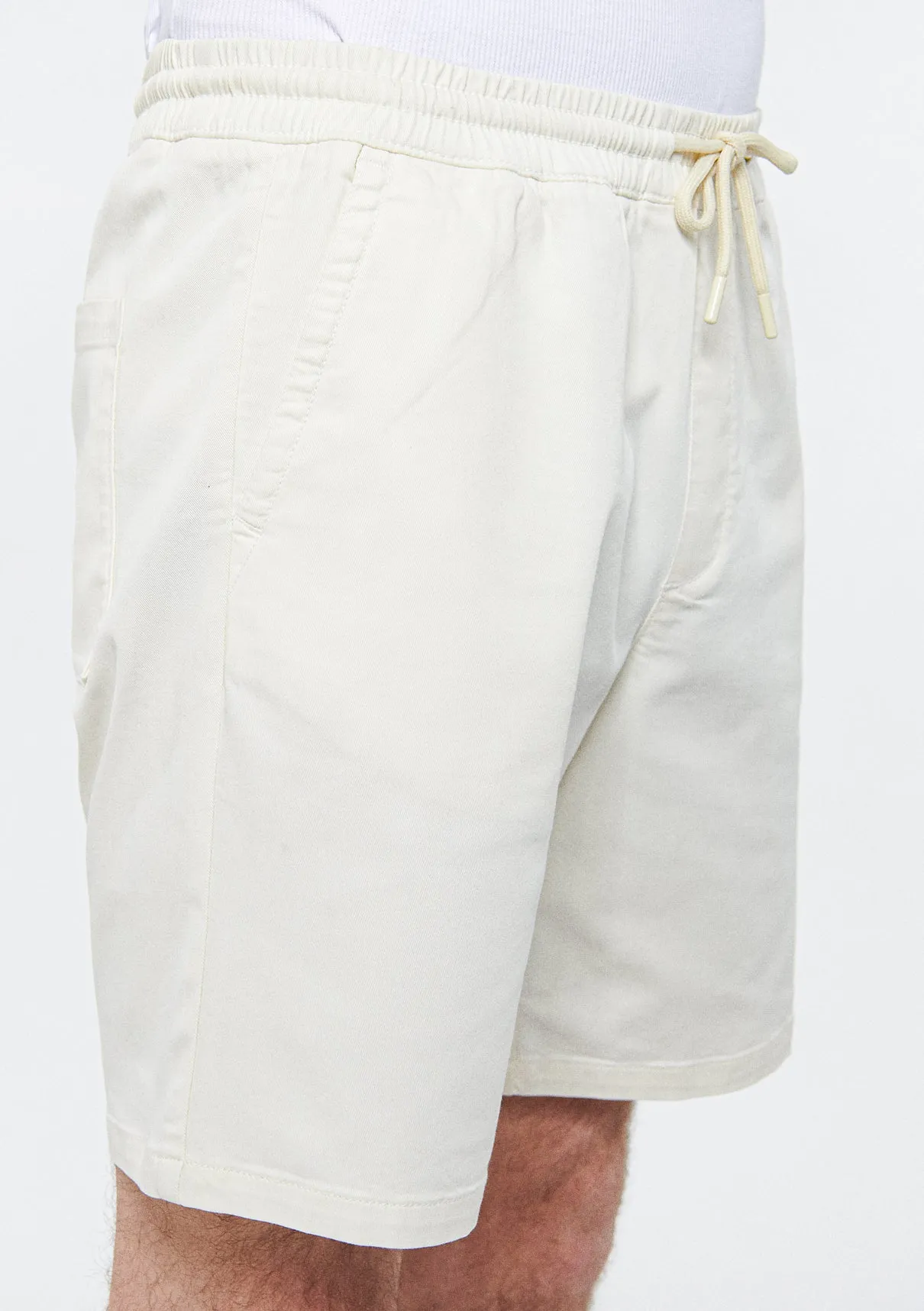 Dayton Off White Denim Jean Shorts