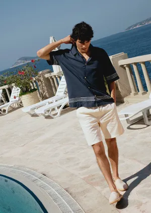 Dayton Off White Denim Jean Shorts