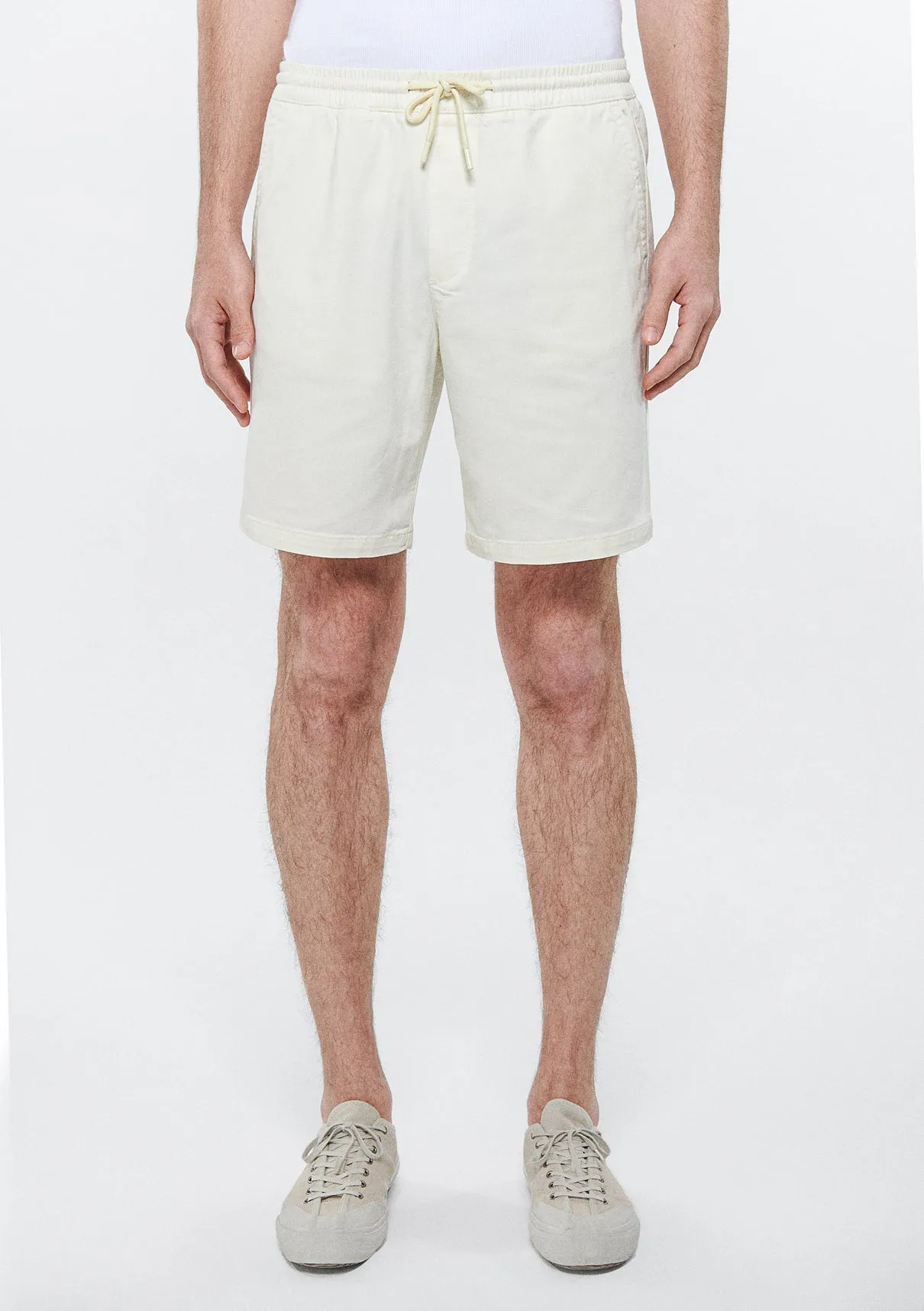 Dayton Off White Denim Jean Shorts