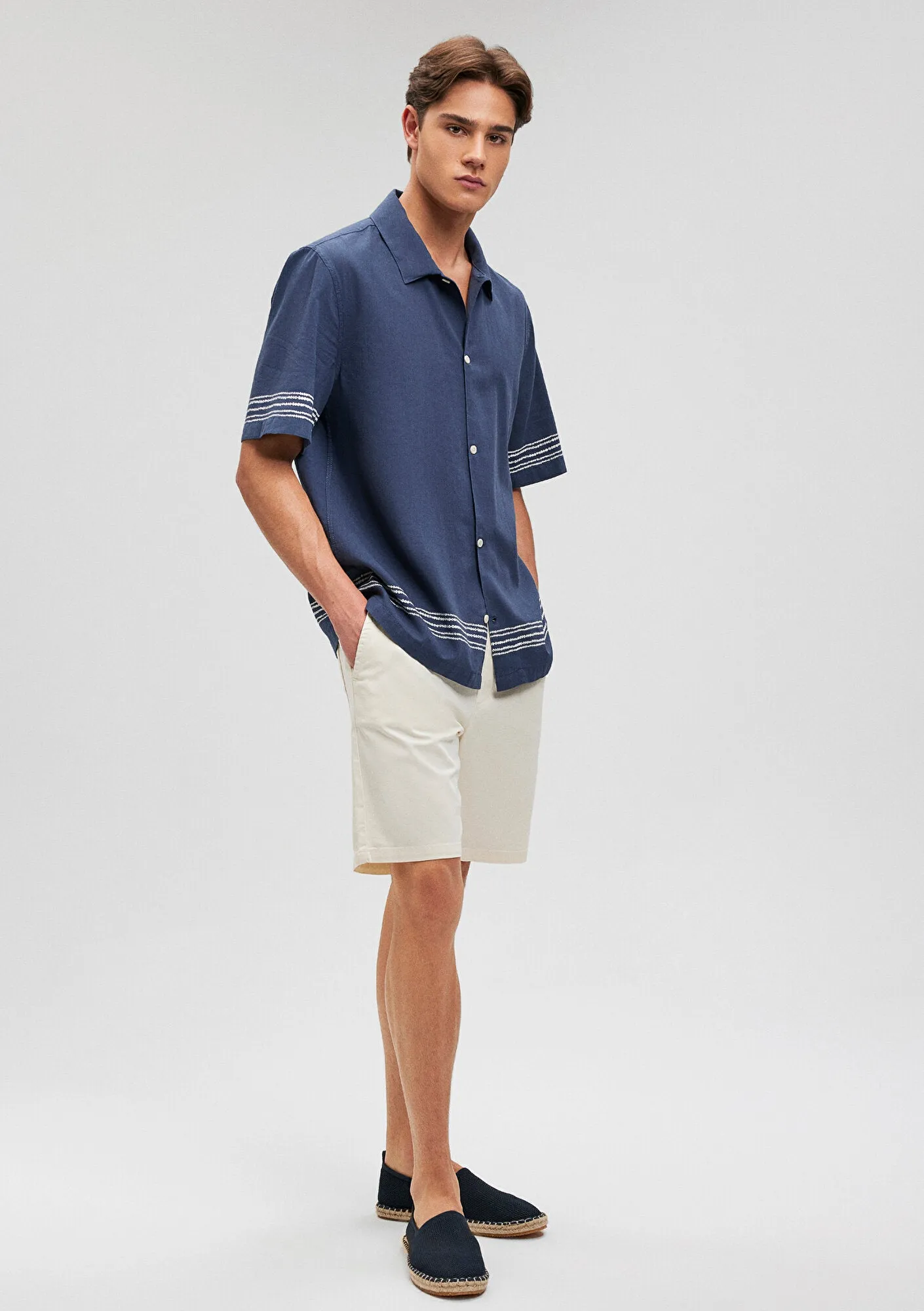Dayton Off White Denim Jean Shorts