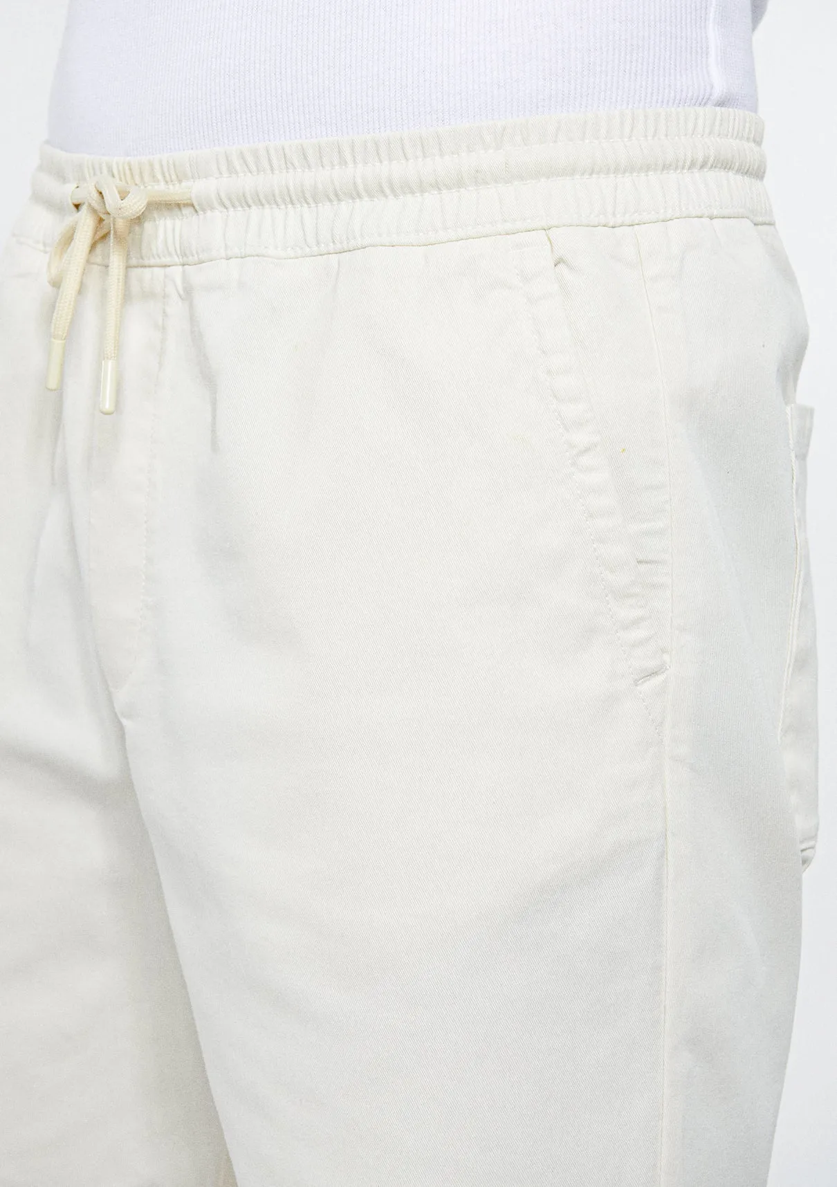 Dayton Off White Denim Jean Shorts