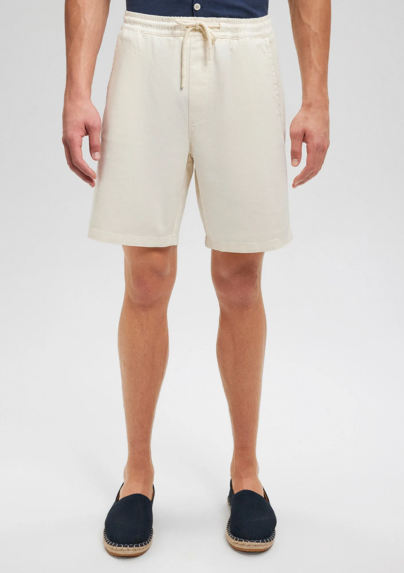 Dayton Off White Denim Jean Shorts