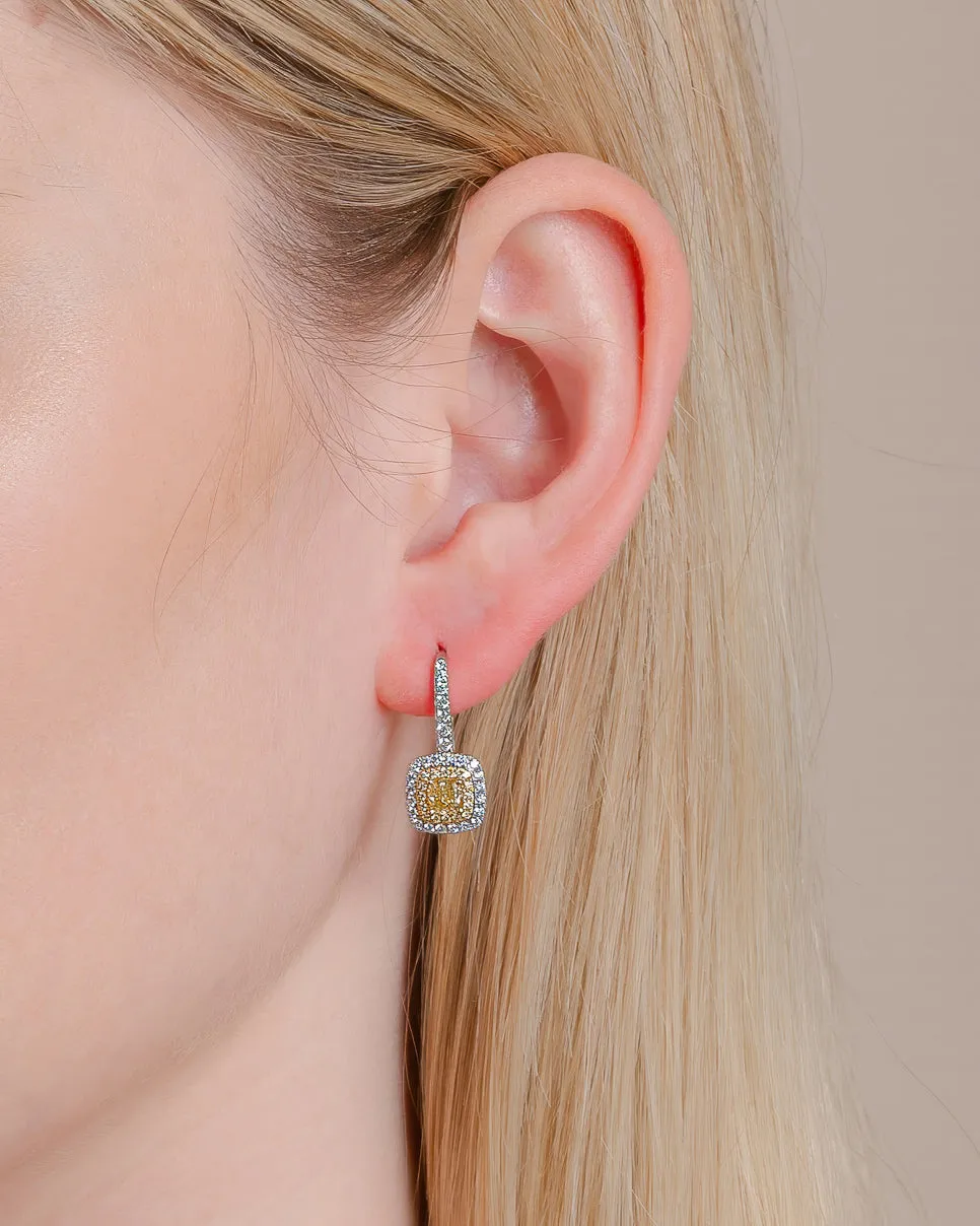 Diamond Double Halo Earrings