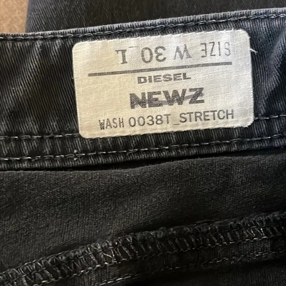 Diesel Industries Jeans NEWZWash 0038T Low rise Straight leg -Size 30