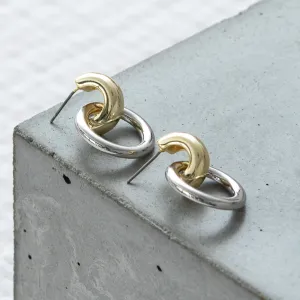Double Hoop Drop Earring