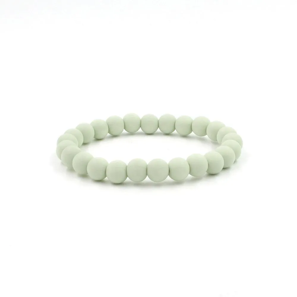 Dove Silicon rubber 9MM bead bracelets