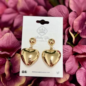Drop Heart Earrings