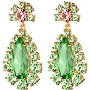 Dyrberg Kern Lucia Gold Earrings - Light Green
