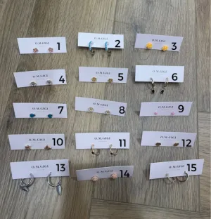 EARRINGS // 15 STYLES.