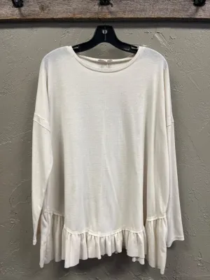 EASEL TOP W RUFFLE DETAIL