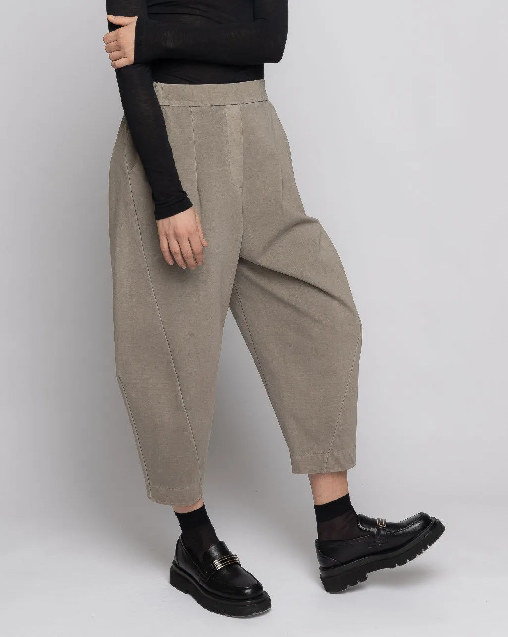 Elastic Stonewashed Seam Pant