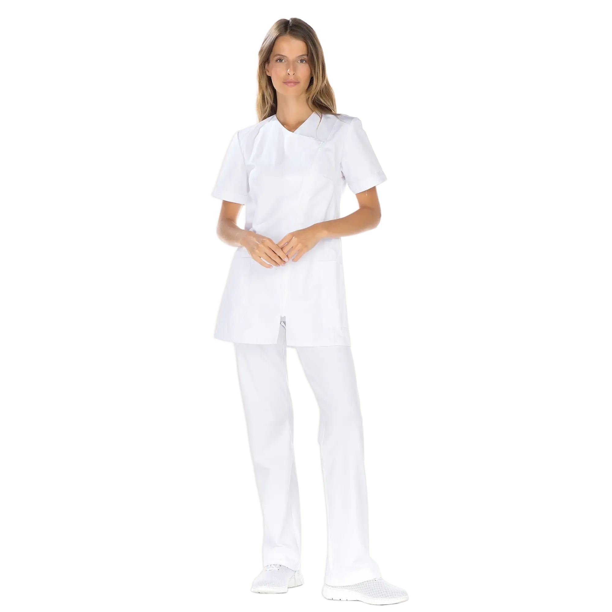 Emilie - Tunic - ZIP closure - Short sleeves - Women - 75 cm