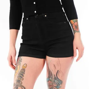 Essential Black Denim Shorts