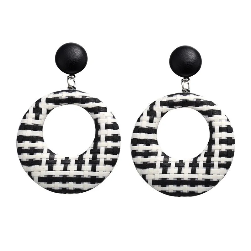 Ethnic Round Zinc Alloy Drop Earring