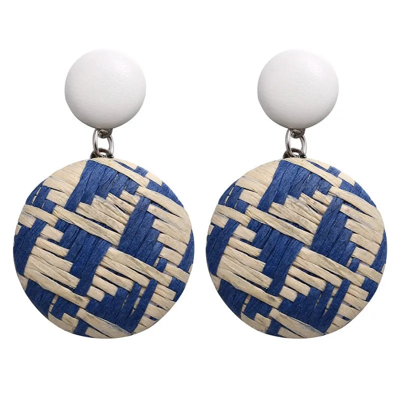 Ethnic Round Zinc Alloy Drop Earring