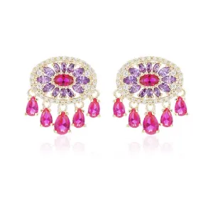 Evening Primrose  Short Tassel Earrings