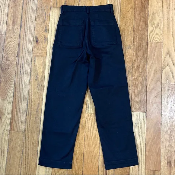 Everlane Black The Straight Leg Crop Jeans Size 00