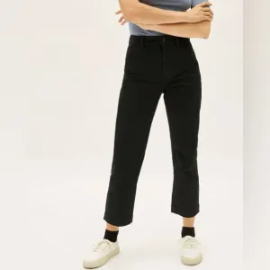 Everlane Black The Straight Leg Crop Jeans Size 00
