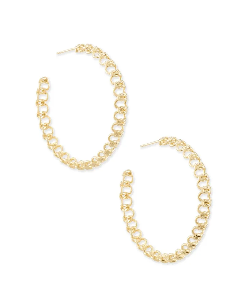 Fallyn Hoop Earrings In Gold
