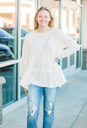 Finding Forever Cream Tunic Top