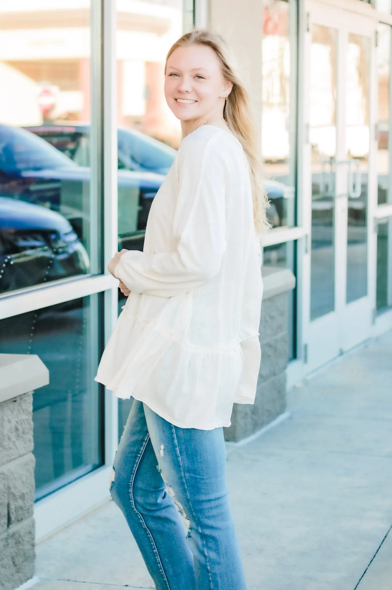 Finding Forever Cream Tunic Top