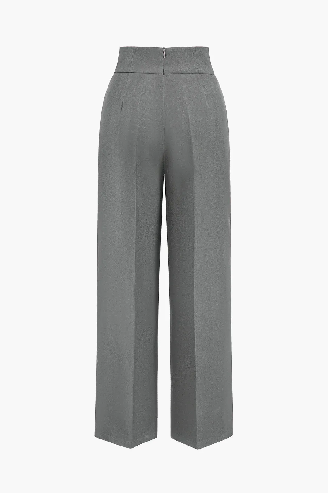Flavia - Timeless High-Waisted Style Woman's Wide Leg Trousers
